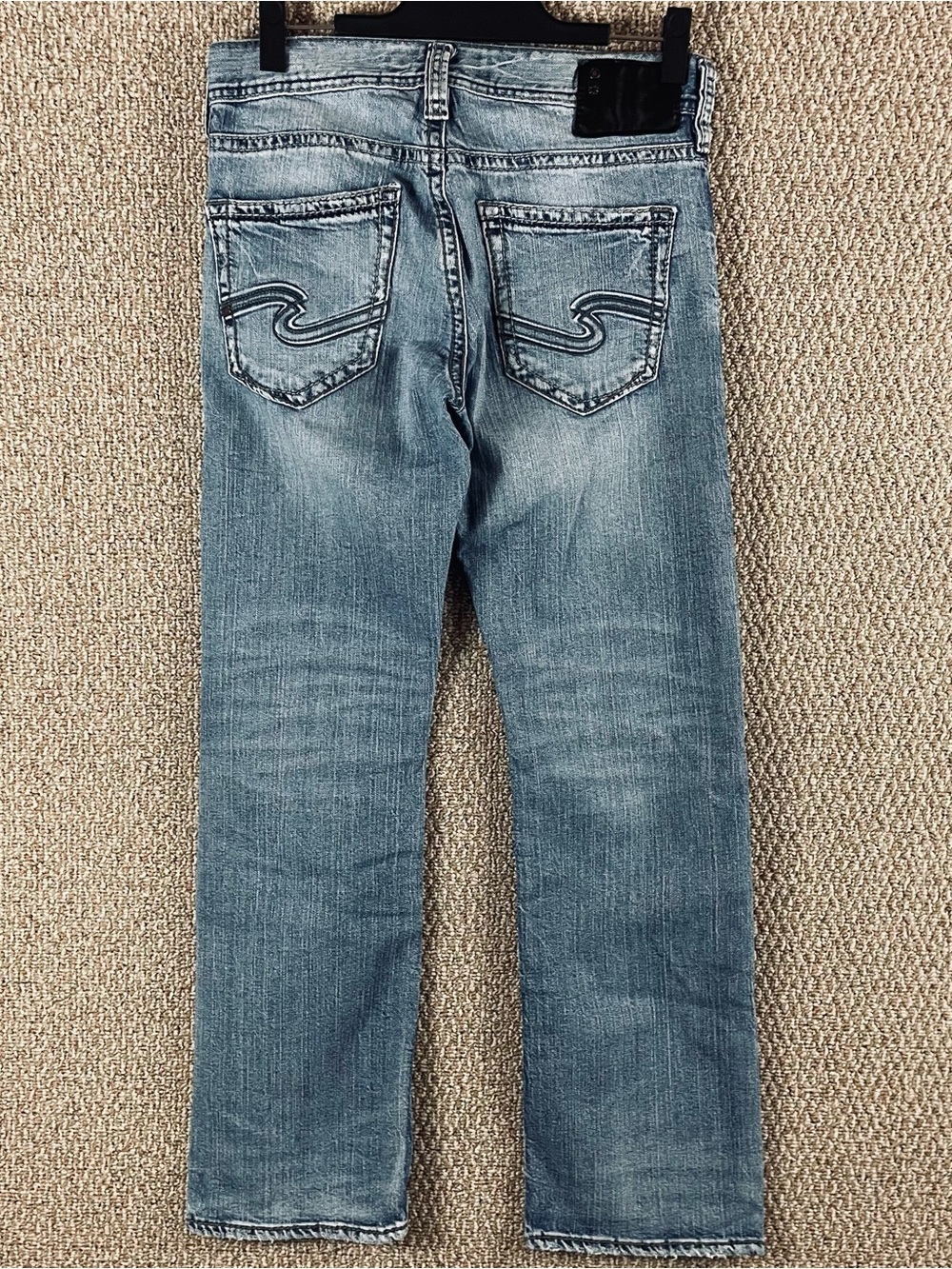 Silver ZAC Jeans Men 30x32 Blue Straight Relaxed Cowboy Western Denim T586 - Picture 6 of 14